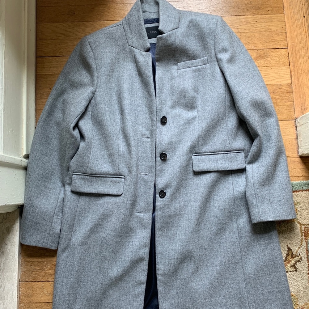 J.Crew gray overcoat